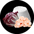Prawn and radicchio - barone.si